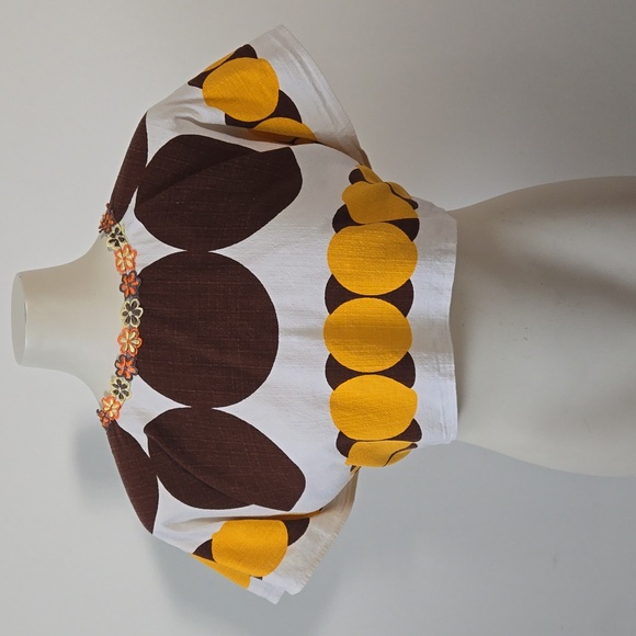 Vintage Refashioned Wrap Top (M) ♻️🧵 - Picture 2 of 8